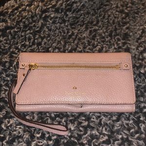 Kate Spade Pink Wallet with Strap